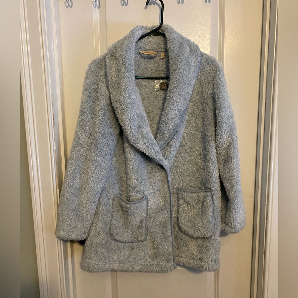 Soft Surroundings Most Wonderful Cardi Light Blue NWOT